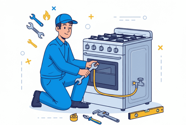 Instalacja kuchenek i płyt gazowych